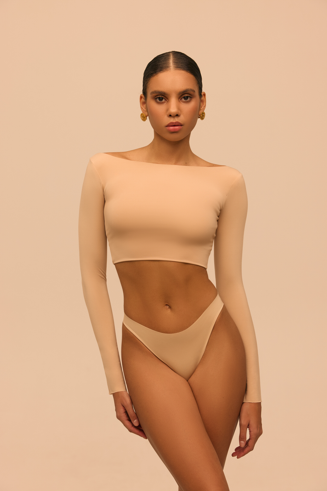 Кроп-топ Poppy beige